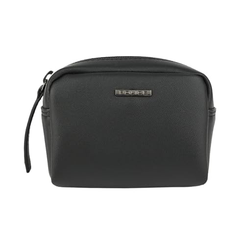 Police Clutch Herren Damen Handtasche Kunstleder Kulturbeutel Reisekoffer Weiche Kosmetiktasche, Schwarz Klein, Piccola, Beauty Case von Police