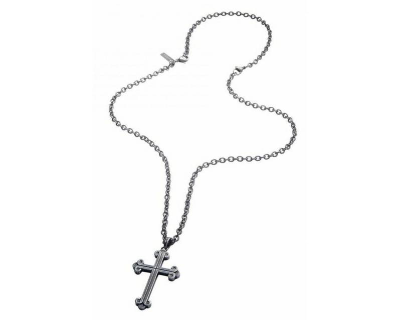 Police Edelstahlkette Police Herrenhalsband PJ26552BLK02 45 cm von Police