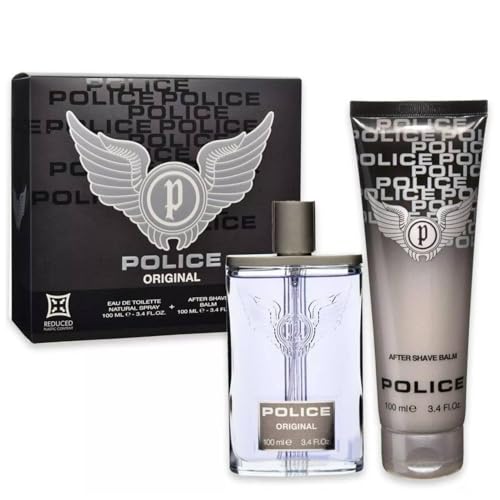Police Geschenkset Herrenduft Eau de Toilette Spray 100 ml + After Bart Balsam 100 ml (Set, Original) von Police