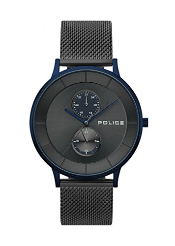 Police Herren Analog-Digital Quarz Uhr mit Edelstahl Armband P15402JSBL61UMM von Police