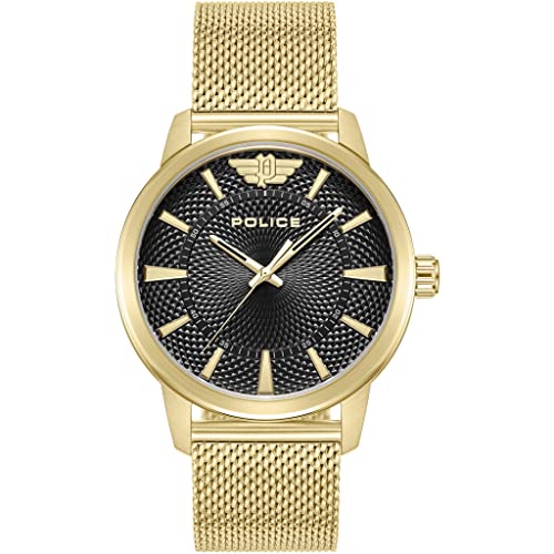 Police Watches raho Herren Uhr analog Quarzwerk mit Edelstahl Armband PEWJG0005001 von Police