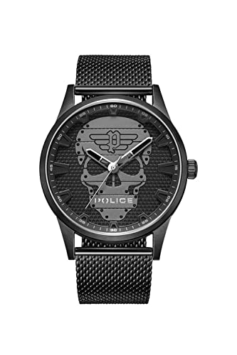 Police Herren Analog Quarz Uhr mit Edelstahl Armband PEWJG2227901 von Police