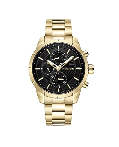 Police Herren Analog Quarz Uhr mit Edelstahl Armband PEWJK2227106 von Police