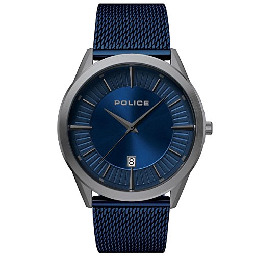 Police Herren Analog Quarz Uhr mit Edelstahl Armband PL15305JSU.03MM von Police