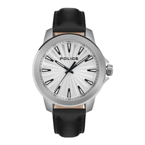 Police Herren Analog Quarz Uhr mit Leder Armband PEWJA2207801 Police Herren Analog Quarz Uhr mit Leder Armband PEWJA2207801 von Police