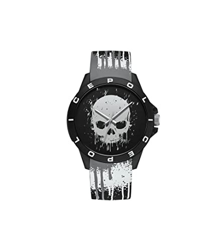 Police Herren Analog Quarz Uhr mit Silikon Armband PEWUM2237769 von Police