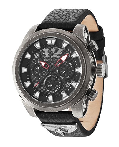 Police Herren-Armbanduhr Analog Quarz P14473JSQS-02 von Police