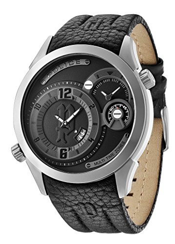 Police Herren-Armbanduhr ILLUSION Analog Quarz Leder 14195JS/02 von Police