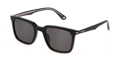 Police Herren Sunglasses Spll80 52/21/145 Sonnenbrille, schwarz (Shiny Black) von Police