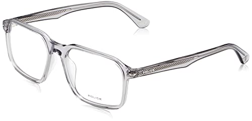 POLICE Herren VPLG74 Sonnenbrille, TRANSP. Grey, 53 von POLICE