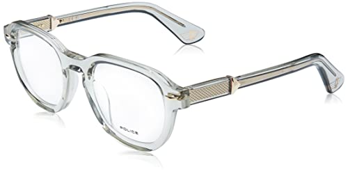 POLICE Herren VPLG81 Sonnenbrille, Shiny TRANSP.Grey, 50 von POLICE