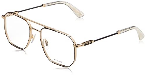 Police Herren VPLG82 Sonnenbrille, Rose Gold with SEMI MATT Black Parts, 54 von Police