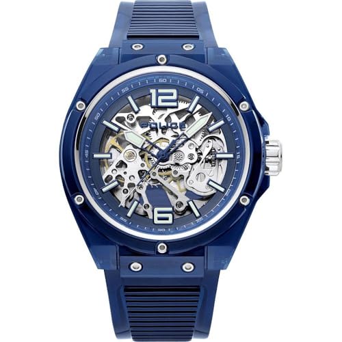 Police Herren-Uhren Analog Automatik One Size Kunststoff 87697011 von Police