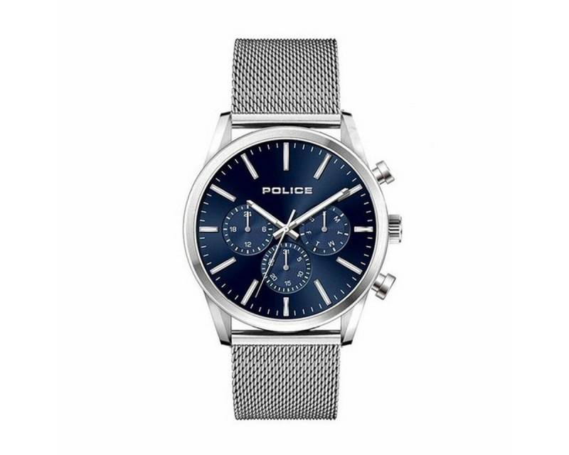 Police Quarzuhr Blau Ice Police Herrenuhr P15599JS0 Armbanduhr von Police