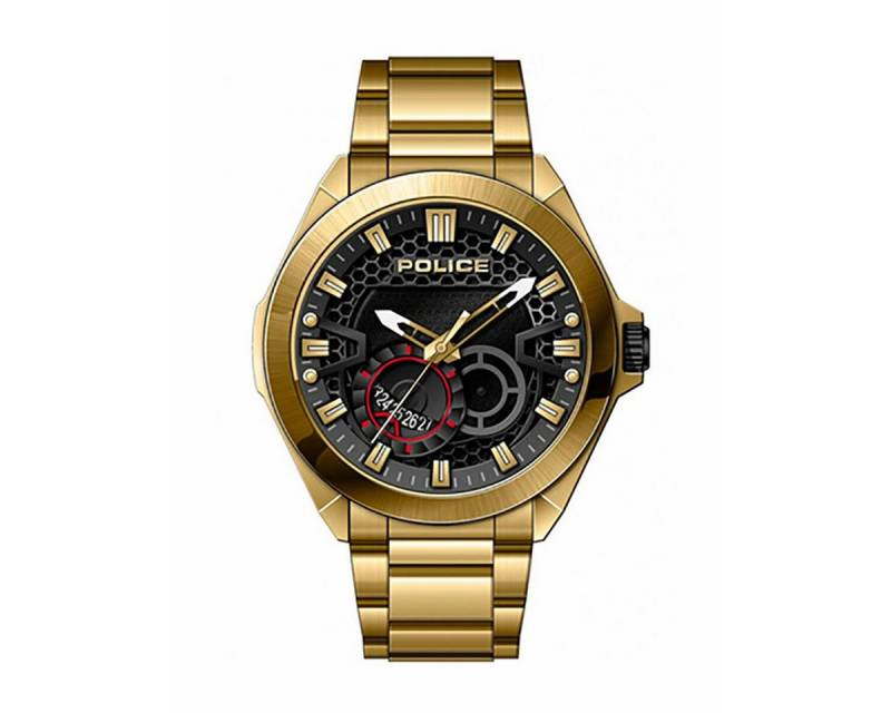 Police Quarzuhr Ice Police Herrenuhr PEWJH2110302 Edelstahl Ø 50 mm analog modisch was von Police