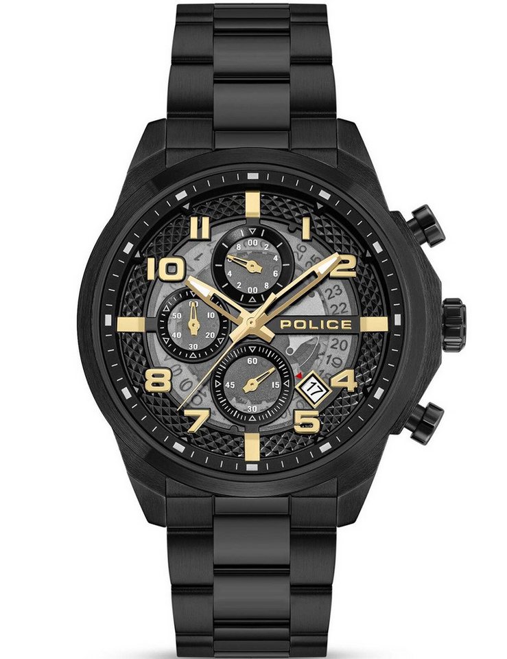 Police Quarzuhr Police PEWGK0053902 Herrenuhr Soul 44mm 5ATM Police PEWGK0053902 Herrenuhr Soul 44mm 5ATM von Police