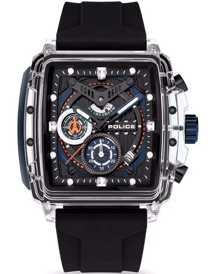Police Quarzuhr Police PEWGO0052401 Herrenuhr Clout Chrono 43mm 3ATM Police PEWGO0052401 Herrenuhr Clout Chrono 43mm 3ATM von Police