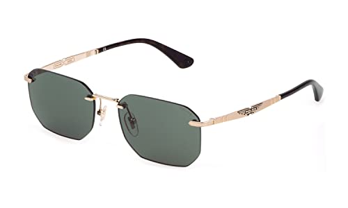 Police Herren Splf69 Sonnenbrille, Matt Roségold W/Shiny Parts, 55 von Police