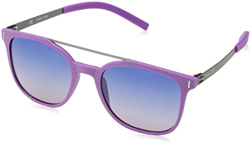 Police Sonnenbrille SPL169 Wager 1 oval polarisierte Sonnenbrille Gr. 52mm, Seidenmattes Hellviolett von Police