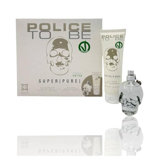Police To Be Geschenkset für Herren, Eau De Toilette, Spray 40 ml + Dusch-Shampoo 100 ml (Set, To Be Super Pure) von Police