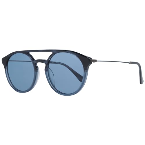 Police Unisex Clint 1 Sunglasses, Crystal Blue-Metalized Blue, 53 cm von Police