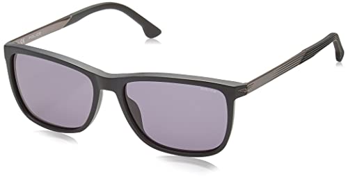 Police Unisex SPLC35 Sunglasses, Matt/Sandblasted Schwarz, 57 von Police