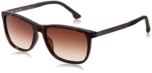 Police Unisex SPLC35 Sunglasses, Matt Dunkles Havana, 57 von Police