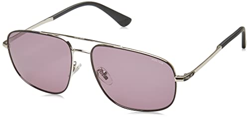 Police Unisex SPLE04 Sunglasses, Mehrfarbig (Shiny Palladium W/Semi Matt Black Parts), 58 von Police