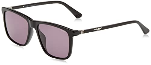 Police Unisex SPLE05 Sunglasses, Schwarz (Shiny Black), 57 von Police