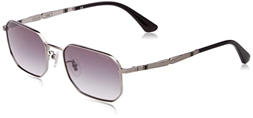 Police Unisex SPLE08N Sunglasses, Total Shiny Ruthenium W/Matt/Sandblasted, 54 von Police