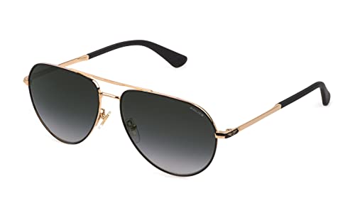 Police Unisex SPLE25 Sunglasses, Rotgold mit Seidenmattem Schwarz, 59 von Police