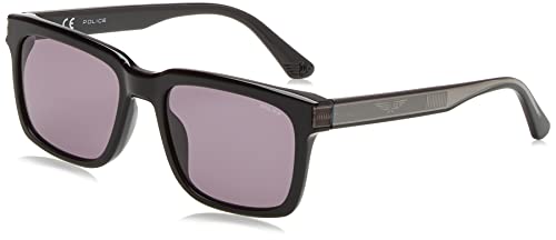 Police Unisex SPLF12 Sunglasses, Black, 55 von Police