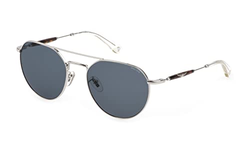 Police Unisex SPLF14 Sunglasses, Glänzendes Vollpalladium, 55 von Police