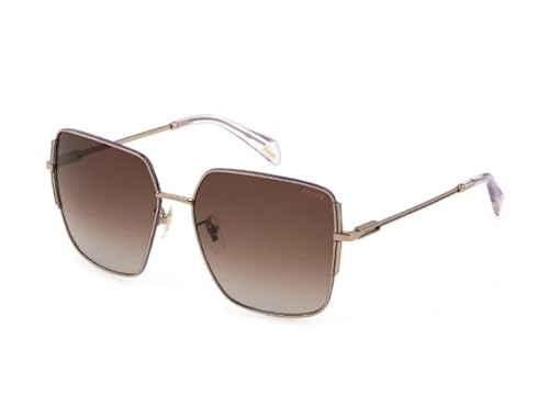 Police Unisex SPLF34 Sunglasses, Gold, 57 von Police