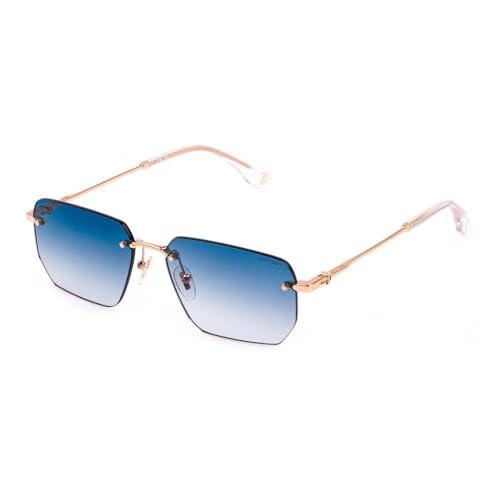 Police Unisex Splq89 Sunglasses, Shiny Rose Gold, 57 Police Unisex Splq89 Sunglasses, Shiny Rose Gold, 57 von Police