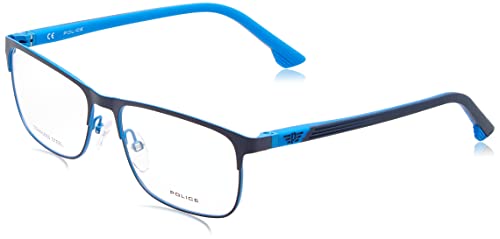 Police Unisex VK082 Sunglasses, Matt Azure with Coloured Parts, 53 von Police