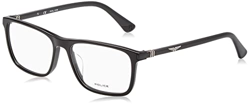 Police VPLD97 Brille, Shiny Black, 54 für Herren, schwarz (Shiny Black) von Police