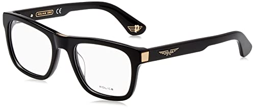 Police Herren Vple37n Sonnenbrille, schwarz (Shiny Black), 52 von Police