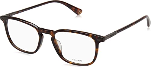 Police Herren Vplf81 Sonnenbrille, Glänzendes Dunkles Havanna, 52 von Police