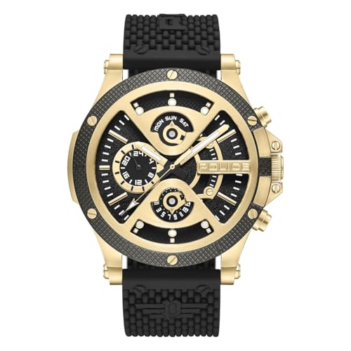 Polizei-Uhr PEWJJQ2110501 Surigao Schwarze Herrenuhr von Police