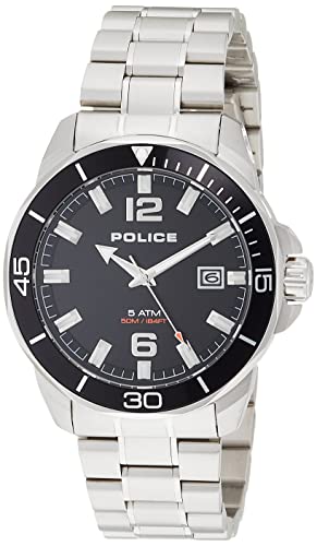 Police Herren Analog Quarz Uhr mit Edelstahl Armband PEWJH2228104 von Police