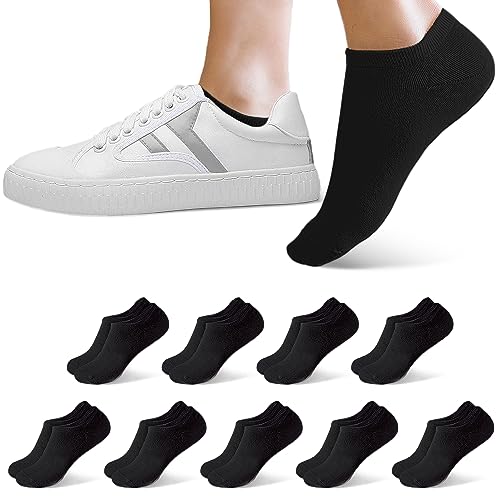 Poligono Sneaker Socken Damen Herren, Kurze Sportsocken, Weiche Baumwollsocken, Strümpfe Männer Atmungsaktiv, 6/9/12er Pack-weiß-EU von Poligono