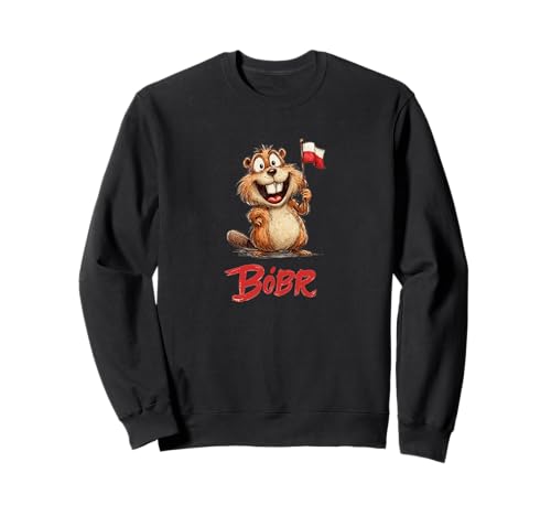 Tolle polnische Bóbr-Grafik für Biberjungen und Mädchen Sweatshirt von Polish Bóbr Outfit