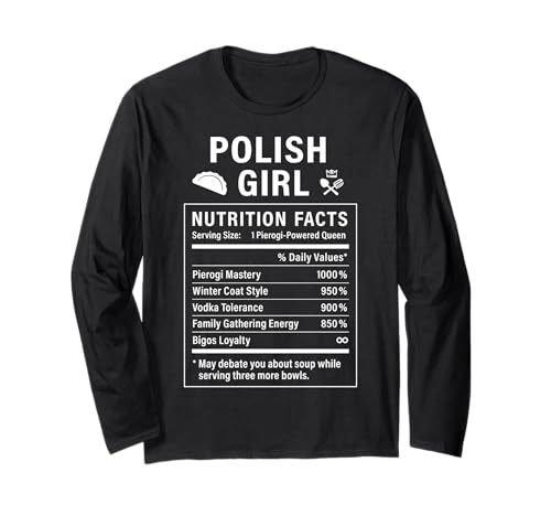 Lustiges polnisches Mädchen, stolze Frauen mit polnischen Wurzeln Langarmshirt Lustiges polnisches Mädchen, stolze Frauen mit polnischen Wurzeln Langarmshirt von Polish Culture Gifts for Polish Women