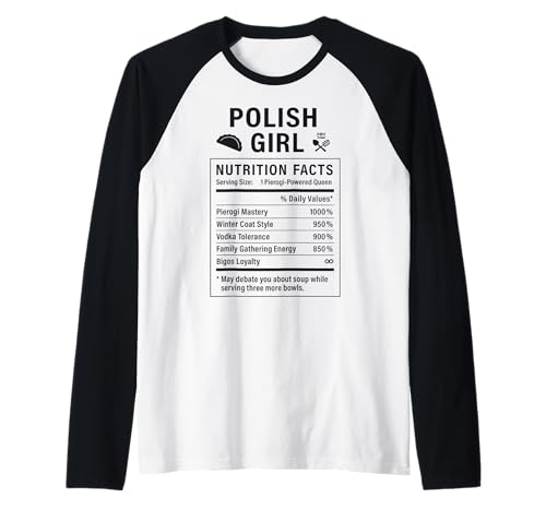 Lustiges polnisches Mädchen, stolze Frauen mit polnischen Wurzeln Raglan Lustiges polnisches Mädchen, stolze Frauen mit polnischen Wurzeln Raglan von Polish Culture Gifts for Polish Women