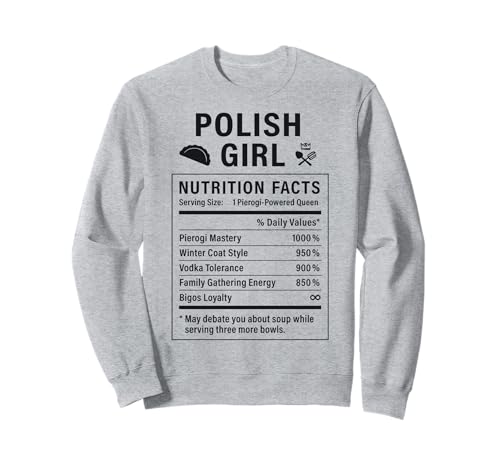 Lustiges polnisches Mädchen, stolze Frauen mit polnischen Wurzeln Sweatshirt von Polish Culture Gifts for Polish Women