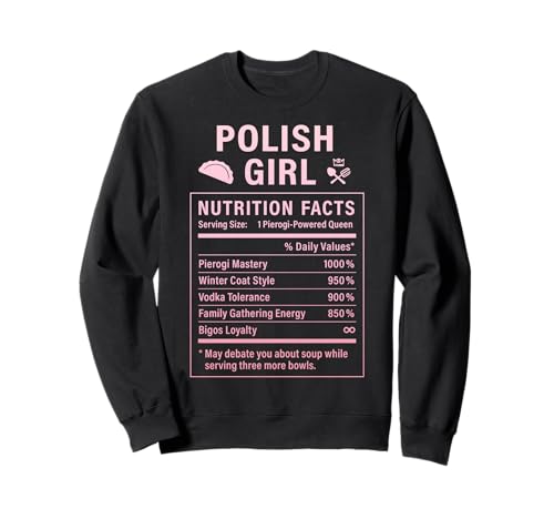 Lustiges polnisches Mädchen, stolze Frauen mit polnischen Wurzeln Sweatshirt von Polish Culture Gifts for Polish Women
