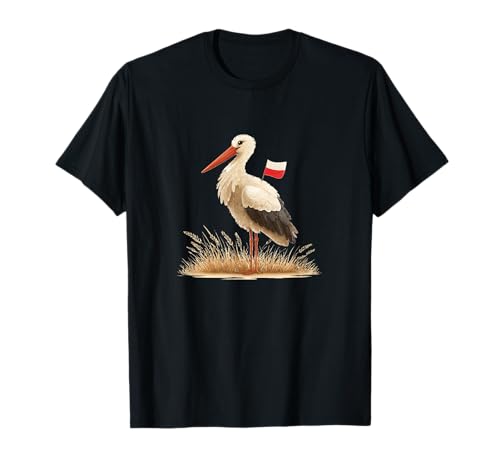 Lustiger Storch in polnischen Farben für Jungen und Mädchen T-Shirt von Polish Stork Outfit