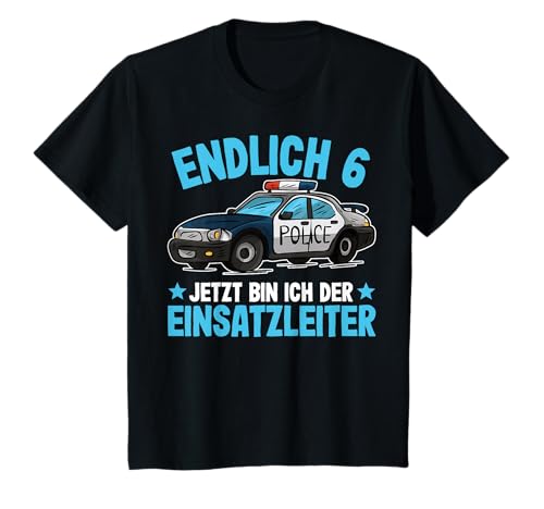 Kinder Polizei Shirt 6 Jahre Jungen | Jungen Polizei Geburtstag T-Shirt von Kinder Polizei T-Shirt Kindergeburtstag by 83-Tees