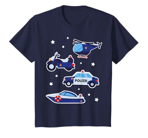 Polizei Auto Fahrzeuge Geschenk Polizist Polizeiauto Jungs T-Shirt von Polizei & Polizeiauto Geschenk-Ideen